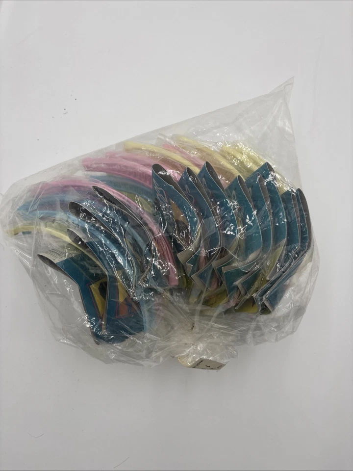 NOS 80s CASCADES 6” Banana Hair Clips Pastel 12 Packs 36 Total Vintage 80s Retro - Image 4 of 4