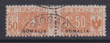 ITALIAN COLONIES SOMALIA 1923 Parcel Post 50c VF used - CV $ 390 / M571