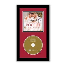 Andrea Bocelli Virginia Bocelli Autographed Framed CD A Family Christmas ACOA