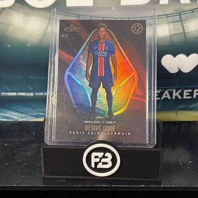 2024 TOPPS UCC SUMMER SIGNINGS HERE WE GO DESIRE DOUE RISING STAR /5 RED PSG
