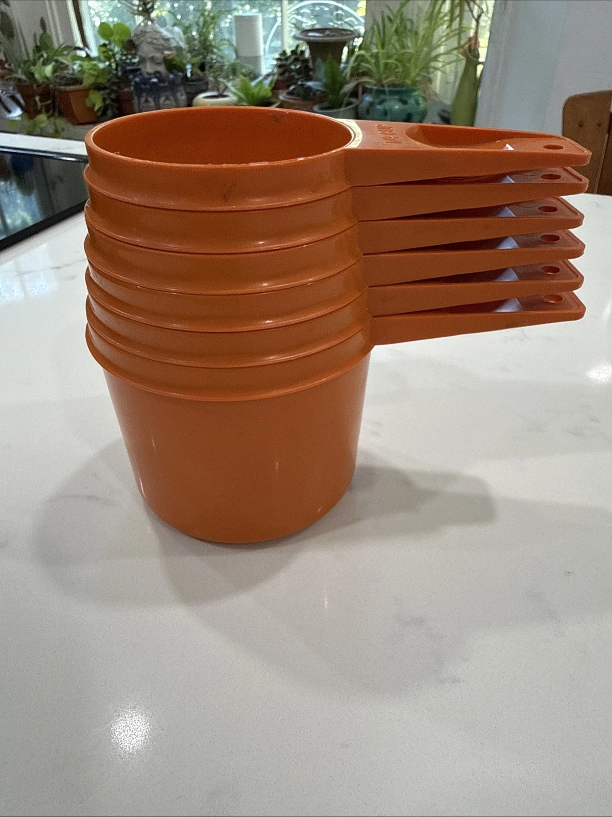 Vintage Tupperware Measuring Cups Harvest Orange Set Of 6 Stackable
Opens in a new window or tab