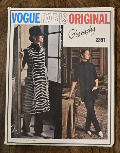 Vogue Paris anni 70 originale 2391 Givenchy; manca cappotto top e pantaloni; busto 31 5