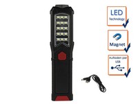 Led Handlampe Akku & Taschenlampe Mit Standfuß, Magnet & Haken Zum AufhäNgen