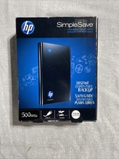 HP SimpleSave SD500A Black 500GB USB 2.0 Portable 2.5-inch External Hard Drives