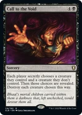 Call to the Void Commander Legends: Battle for Baldur's Gate NM MTG Non-Foil
