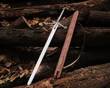 Handmade Scottish Claymore Sword, Highland Medieval Swords Christmas Gift Sheath