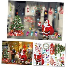 Christmas Window Clings for Glass,Window Stickers for Glass Xmas Decals