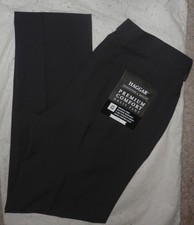 HAGGAR Mens PREMIUM COMFORT SLIM-FIT BLACK DRESS PANTS/Slacks Size 36 X 30 NEW
