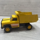 Tonka Toys Yellow Dumper Tipper Truck Diecast Toy Vintage Small