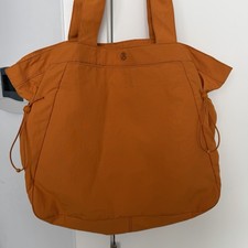 Lululemon Side Cinch Shopper Gym Yoga Tote Bag Pale Burnt Orange 15”x13” 18L