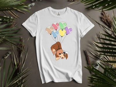 Disney Peter Pan Nana Dog Balloons T-shirt  Men Women Unisex 
