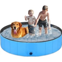 Hundepool Faltbar Wasserbecken Pvc Rutschfest VerschleißFest Sommer Hundebad ...