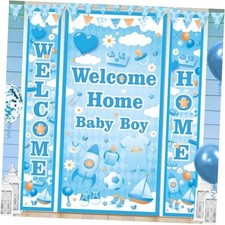 Welcome Home Baby Boy Banner Decorations Welcome Baby Porch Sign Banner It's a