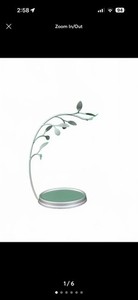 Allen Wisniewski Elegant Leaf Design Jewelry Holder Stand