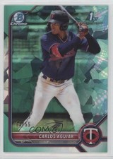 2022 Bowman Sapphire Edition Chrome Prospects Aqua 13/55 Carlos Aguiar 0c3