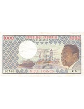 Gabon 1000 Francs Omar Bongo - 1974-1978