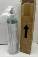 Portable Aluminum 14.3 CuFt Oxygen Cylinder (Only) D Size, w/ CGA-870 Post Valve