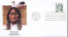 SITTING BULL CUSTER'S LAST STAND SIOUX INDIAN LEADER 1989 FLEETWOOD CACH FDC UNA