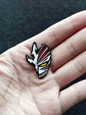 Anime BLEACH Kurosaki Ichigo Mask Metal Badge Lapel Hat Pin Enamel Brooch