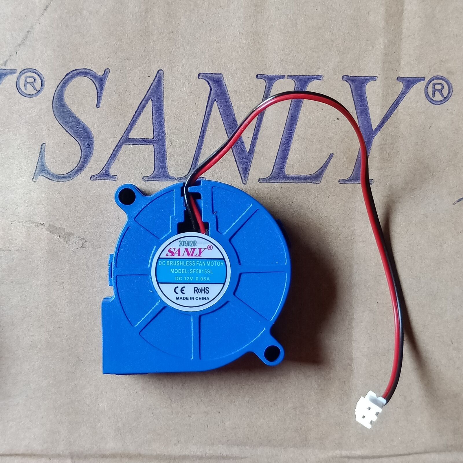 New For SANLY SF5015SL 12V 5CM 0.06A 2PIN Humidifier Fan Ultra-quiet Turbo Fan #