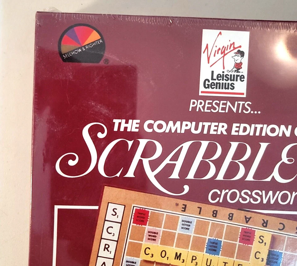 Virgin 1989 Scrabble Crossword Game IBM PC 5 1/4” Floppy disk - New - Image 2 of 4