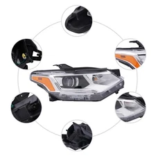 For 2018 2019 2020 Chevy Traverse Xenon Headlight Right LED DRL Headlamp Front