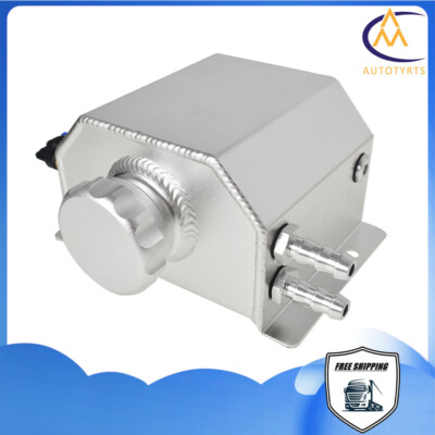#ad Aluminum Radiator Coolant Overflow Bottle Recovery Water Tank Reservoir 1L $22.16