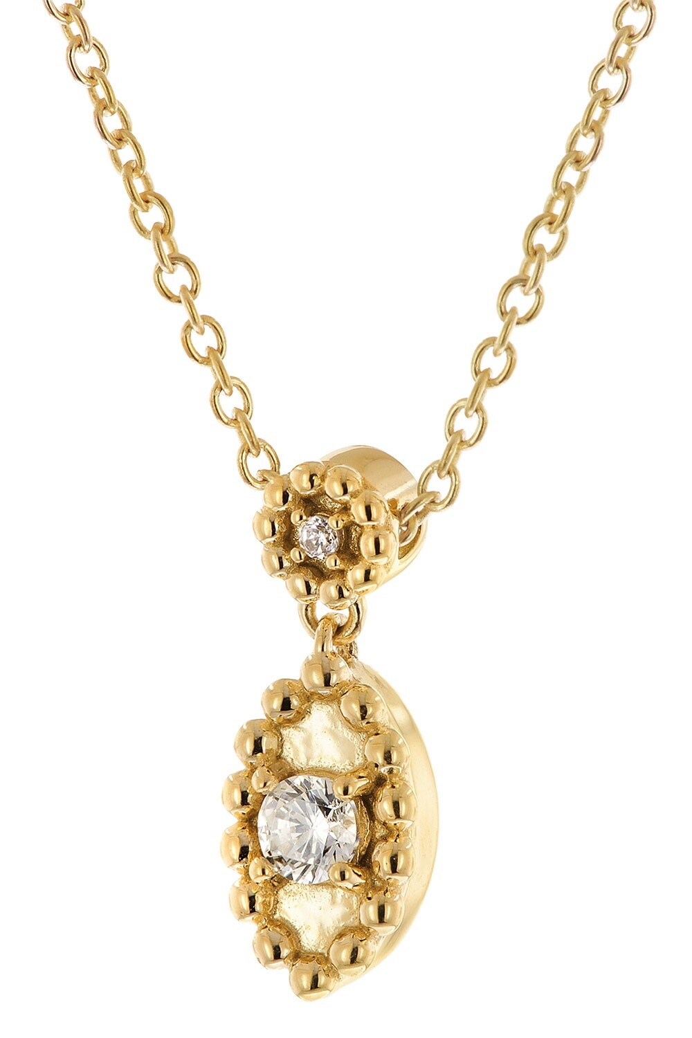 Модель TRENDOR Schmuck Damen-Kette 333 Gelbgold mit Zirkonia 68145 53490₽