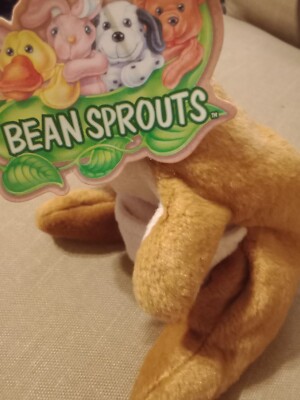 Bean SproutsTag Pockets the Kangaroo Beanie Plush Toy  Retired 1990's Preowned