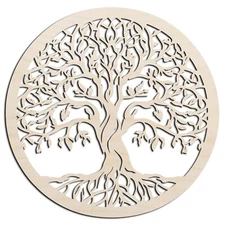 Tree of Life #3 Laser Cut Out Unfinished Wood Shape Craft Supply