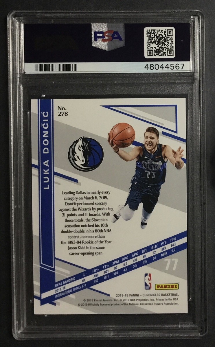 PANINI RC Luka Doncic ルカ・ドンチッチ Luka Doncic 2018 Chronicles #278 Elite Price Guide - Sports