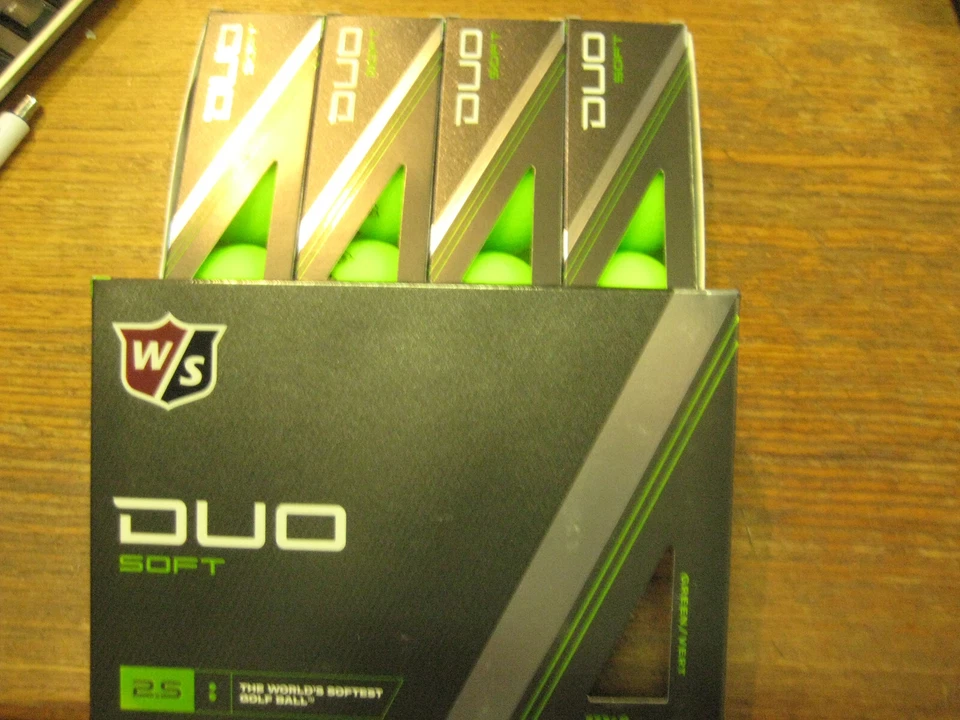 2 dozen BRAND NEW 2024 Wilson Staff Duo Soft 2.5 Optix golf balls Green