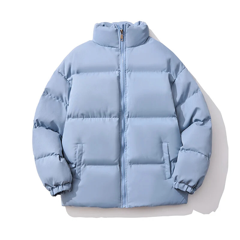 Men's Winter Jacke Casual Stand Collar Thick Warm Jacket Mens Coat Loose Parkas