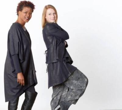 NWT 2 PC $400 XS Bryn Walker Rachel Tunic Basic Legging Midnight Milano Laminato