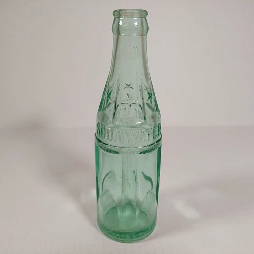 Vtg Coca Cola Soda Water Bangor Bottle Patented 1902 Green Tint Glass