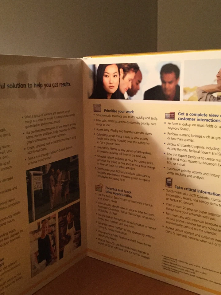 BRAND NEW Act! 2006 Version 8 Contact And Customer Manager NFR. Standard 5 Seat - Image 3 of 4