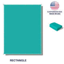 8' FT Waterproof Straight Side Hemmed Sun Shade Sail Canopy Awning Patio Cover