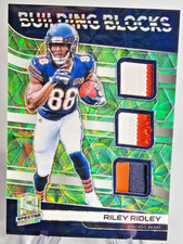 2019 Panini Spectra-Riley Ridley RC-Building Blocks Relics-Neon Green Prizm /25