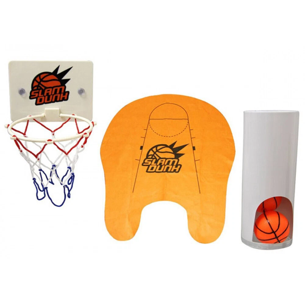 Toilet Basketball Novelty Home Room Decor Funny Game Gag Gift Toy Set