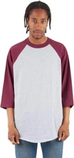 Shaka Wear  Mens Baseball 3/4 Raglan Shirt - FREE SHIPPING!