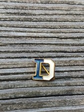 Vintage Enamel D Lapel Hat Jacket Pin