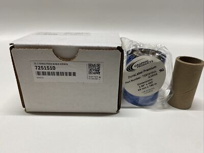 NEW DuraLabel 7251510 DL 2.5x492 Premium Black Ribbon