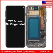 TFT LCD Display Touch Screen Digitizer Frame For Samsung Galaxy S10 G973 Black