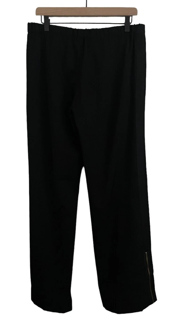Pantalone donna MOSCHINO economico e chic lana vestito pantalone zip taglia 10 Italia