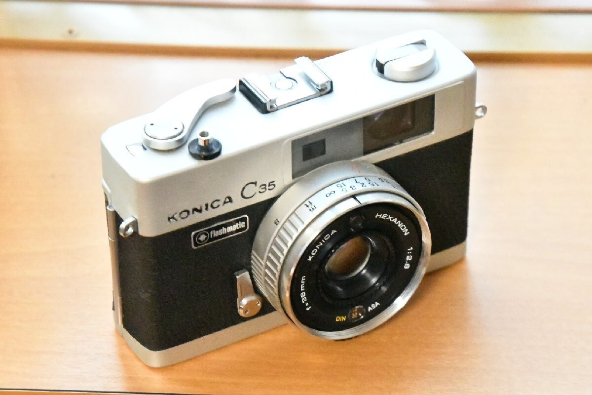 [#124] コニカ KONICA C35 FLASHMATIC KONICA C35 Flashmatic film camera Konica Minolta overhauled