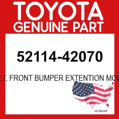 TOYOTA GENUINE OEM 52114-42070 BRACKET FT BUMPER EXTENTION MNTG 
