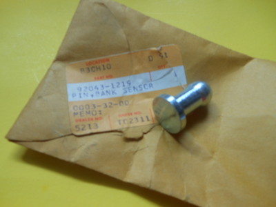 1点 OEM FACTORY KAWASAKI ZX600 ZX900 ZX1000 BANK SENSOR PIN 92043-1219