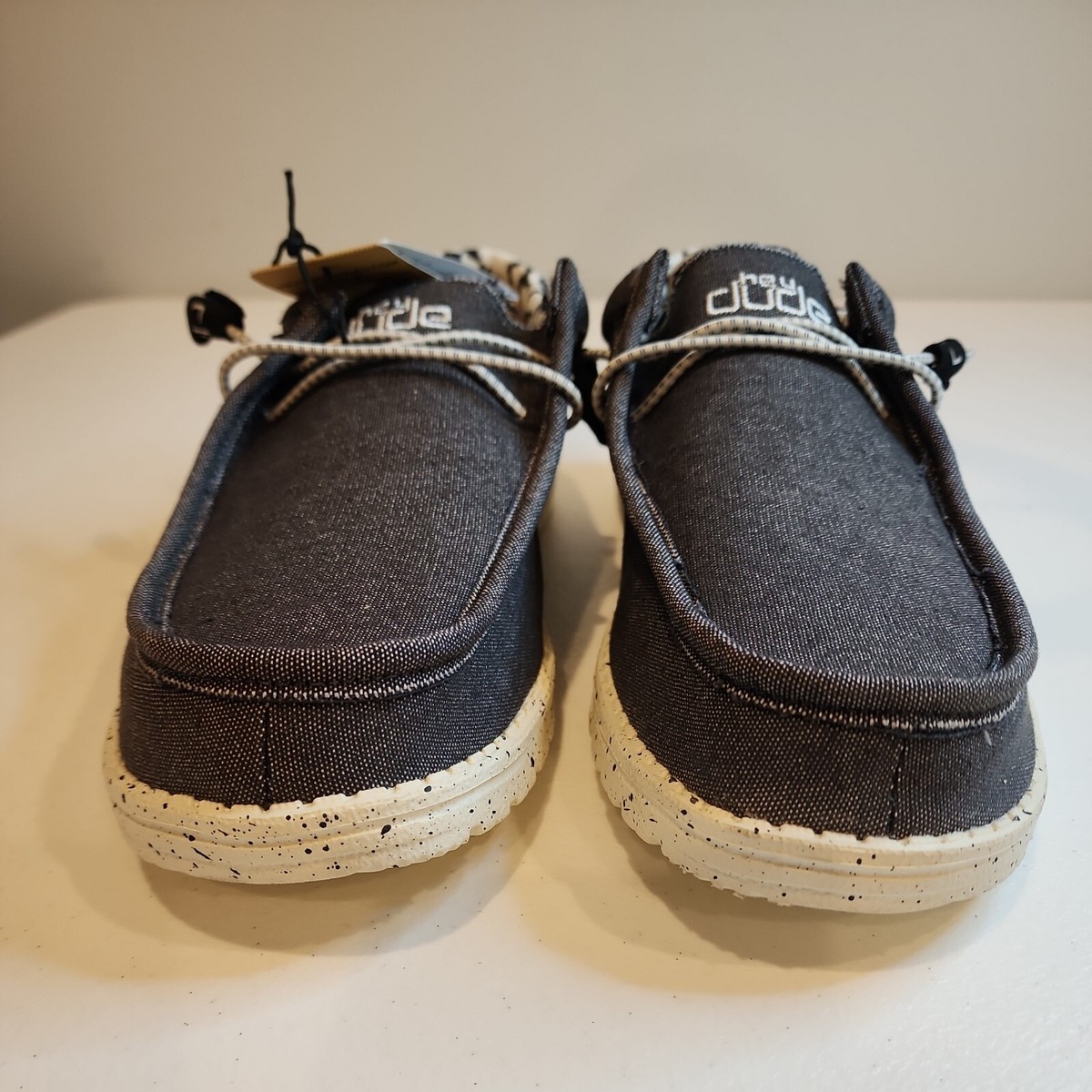 Hey Dude 110384724 Wally Stretch Canvas Slip On Shoes Opal Black Mens Size 12 Mens Hey Dude Wally Stretch Canvas Opal Black Casual  main image 3