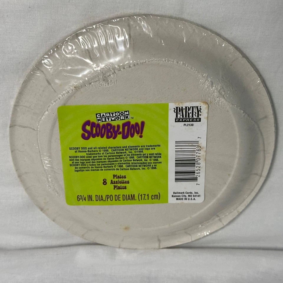 Servilletas Platos Scooby Doo Party Express Nuevo de Lote Antiguo Sellado De Colección 1998 Cartoon Network Foto 4 de 4