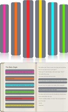 Tiras de lectura guiada Tiras destacadas Superposici n de colores Marcadores.